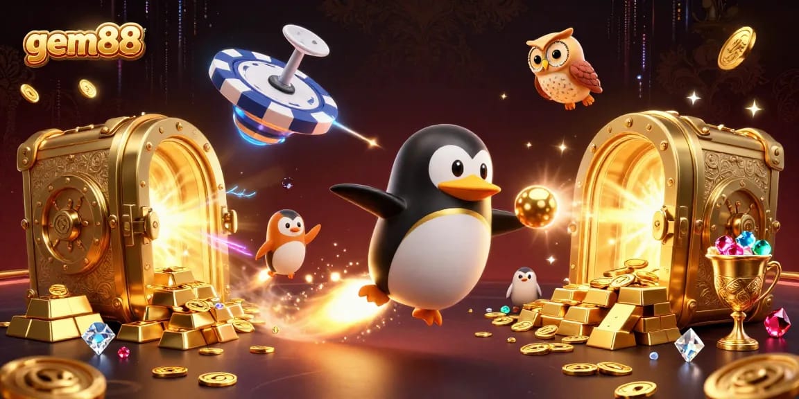 Experience thrilling gameplay at gem88 with our rich 3D casino environment filled with treasures.