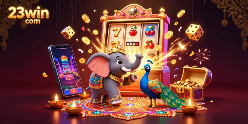 Experience exciting wins with 23win com in a dynamic casino atmosphere filled with vibrant characters and thrilling game elements.